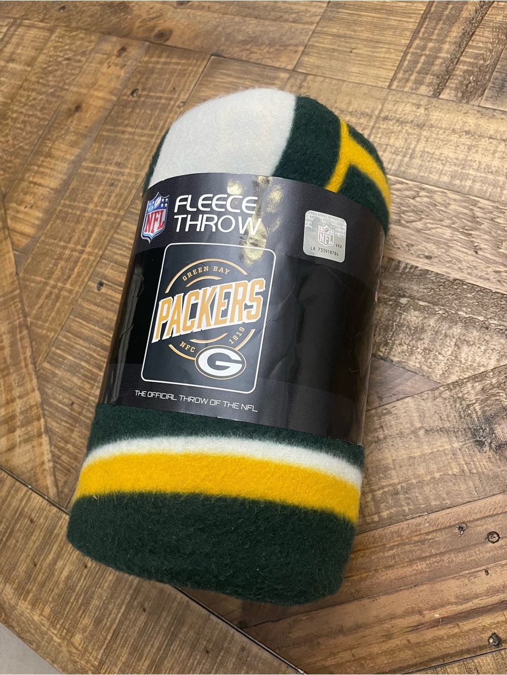 NFL Green Bay Packers Fleece Throw Blanket 50"x60" Campaign Style NWT